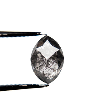 Salt and pepper marquise diamond