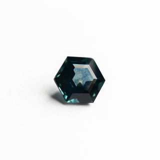Teal hexagon sapphire