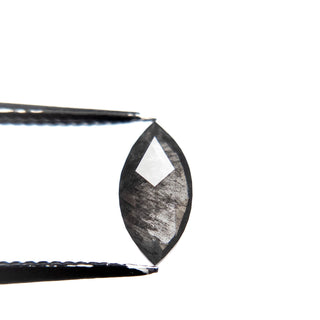 Salt and pepper marquise diamond