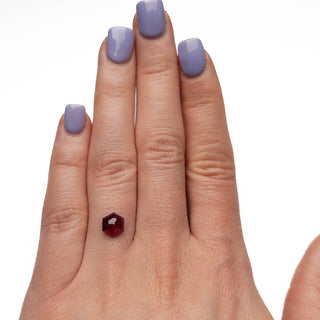 Hexagon shaped ruby