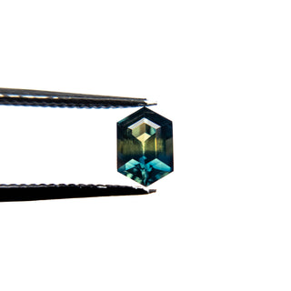 Natural elongated hexagon sapphire