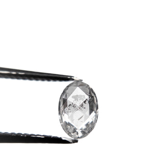 Icy white oval diamond