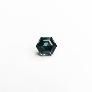 Teal hexagon sapphire