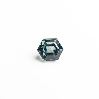 Teal hexagon sapphire