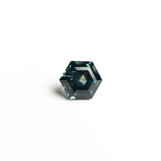 Teal hexagon sapphire