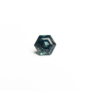 Teal hexagon sapphire