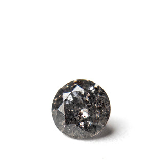 Black salt and pepper round diamond
