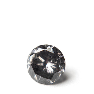 Salt and pepper round diamond
