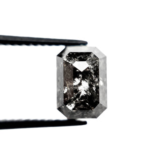 Black speckled emerald diamond