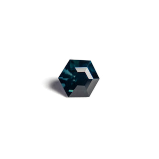 Teal hexagon sapphire