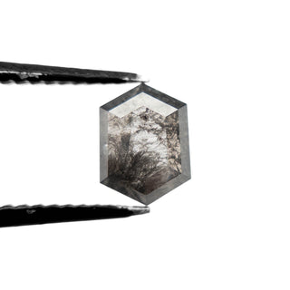 Black speckled hexagon diamond