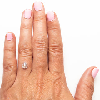 Icy white pear diamond