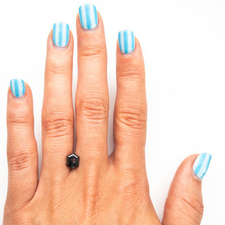 Black hexagon diamond