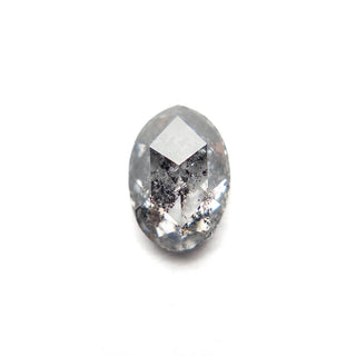 Salt and pepper oval diamond