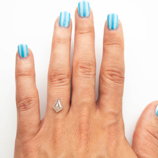 Icy white kite diamond