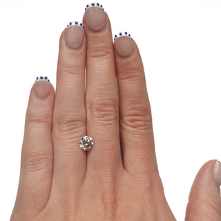 Round salt and pepper diamond