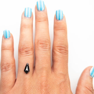 1.32 Carat Black Rose Cut Kite Diamond