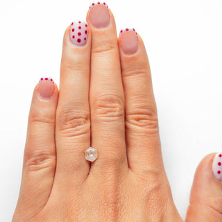 White hexagon diamond