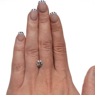 Round salt and pepper diamond