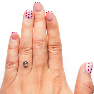 Salt and pepper hexagon diamond