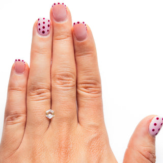 Clear hexagon diamond