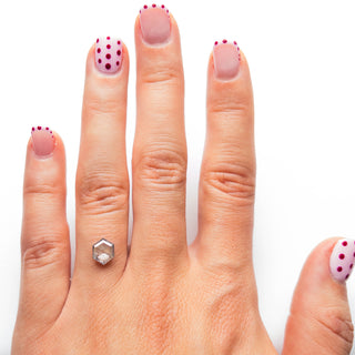 Salt and pepper hexagon diamond