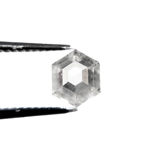 Icy white hexagon diamond
