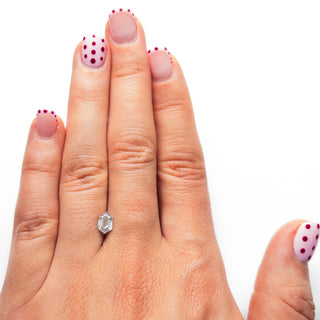 White hexagon diamond