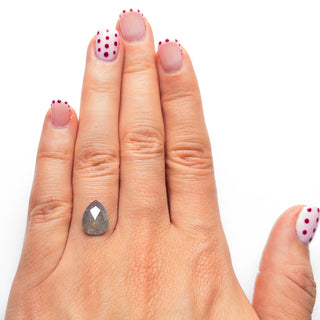 Grey pear diamond