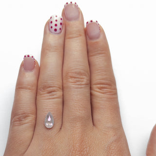 Icy white pear diamond