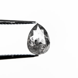 Black salt and pepper pear diamond