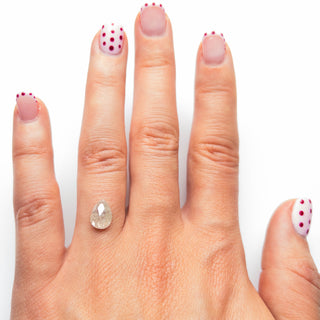 Icy white pear diamond