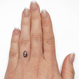 Salt and pepper pear diamond