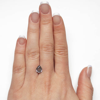 Salt and pepper pear diamond