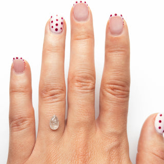 Icy white pear diamond