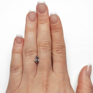 Salt and pepper pear diamond