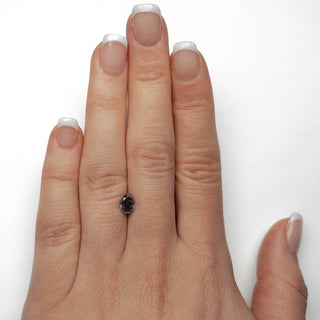 Black speckled pear diamond