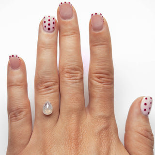 Icy white pear diamond