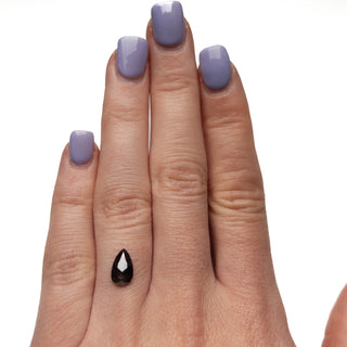 Black speckled pear diamond