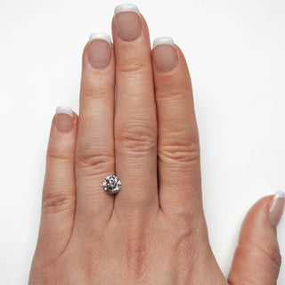 Round salt and pepper diamond