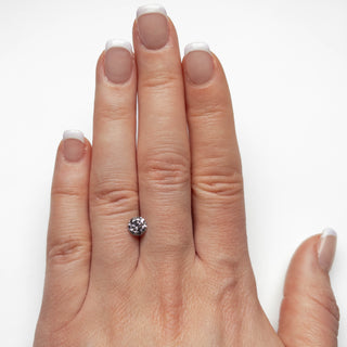 Salt and pepper round diamond