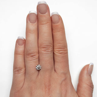 Round salt and pepper diamond