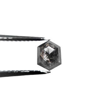 Black salt and pepper hexagon diamond