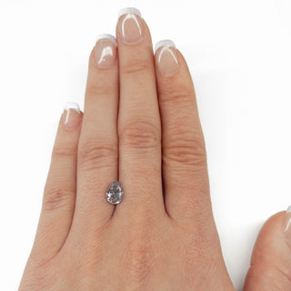 Salt and pepper pear diamond