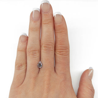 Salt and pepper pear diamond
