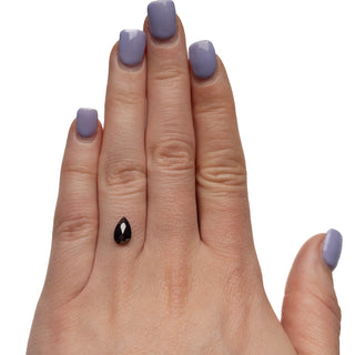 Black speckled pear diamond