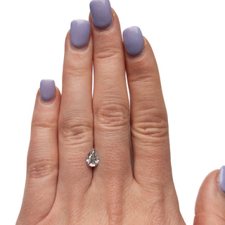 White salt and pepper pear diamond
