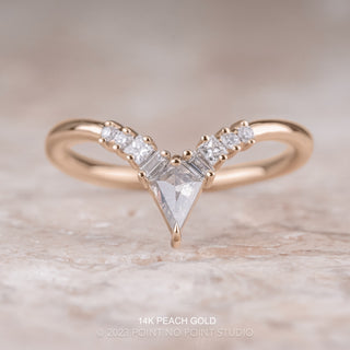 Athena Wedding Ring, 9 Salt and Pepper & White Diamond