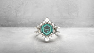 Custom Alexandrite Empress Engagement Ring