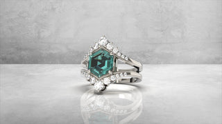 Custom Alexandrite Empress Engagement Ring